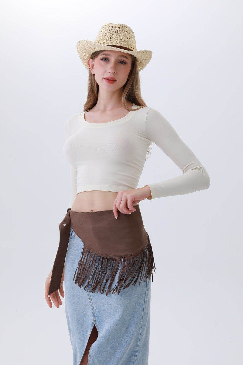 Ethnic Jazz Waist Cincher – Bohemian Fringe Belt✨🎷&nbsp; Leto Collection