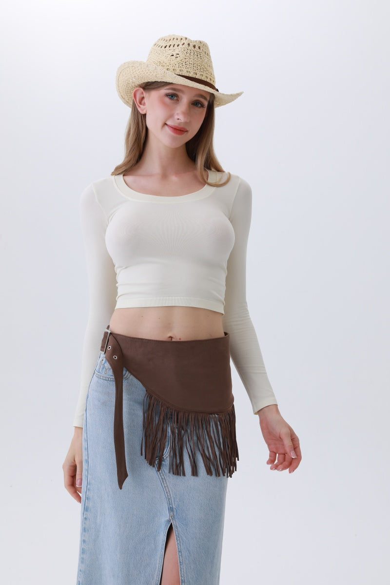Ethnic Jazz Waist Cincher – Bohemian Fringe Belt✨🎷&nbsp; Leto Collection