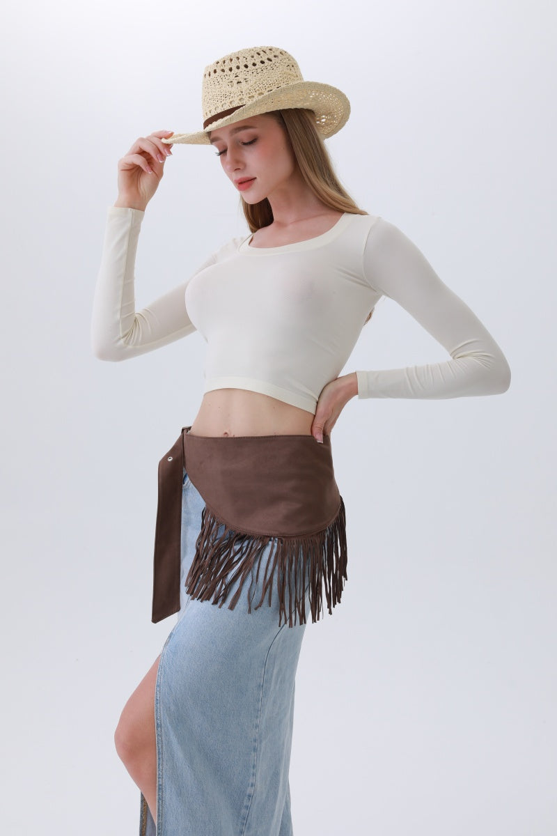 Ethnic Jazz Waist Cincher – Bohemian Fringe Belt✨🎷&nbsp; Leto Collection