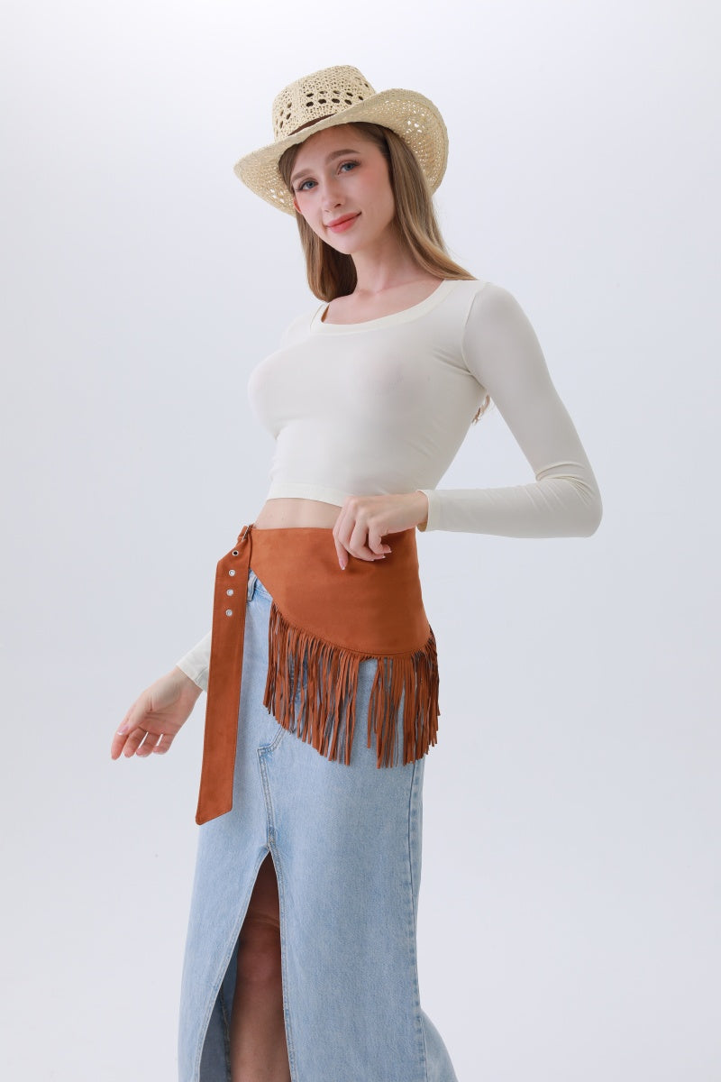 Ethnic Jazz Waist Cincher – Bohemian Fringe Belt✨🎷&nbsp; Leto Collection
