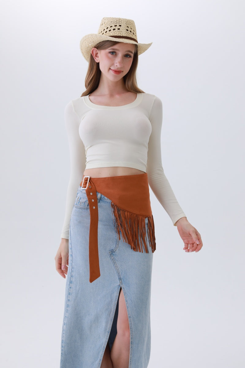 Ethnic Jazz Waist Cincher – Bohemian Fringe Belt✨🎷&nbsp; Leto Collection