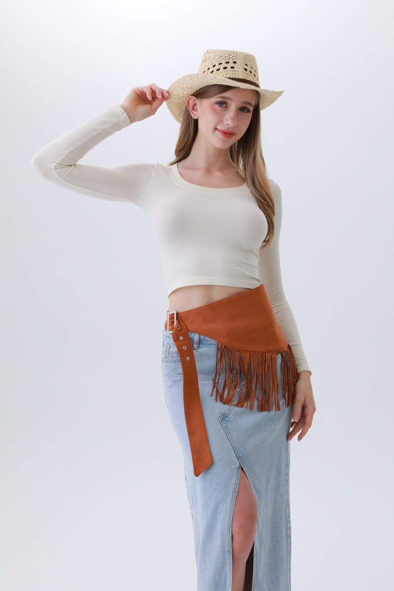Ethnic Jazz Waist Cincher – Bohemian Fringe Belt✨🎷&nbsp; Leto Collection