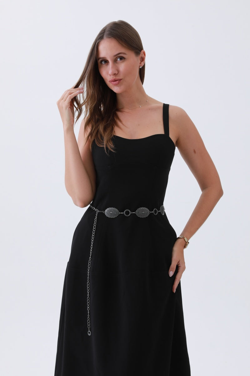 Western Chain Link Belt – Edgy Oval & O-Ring Buckle🤠⛓️ Leto Collection