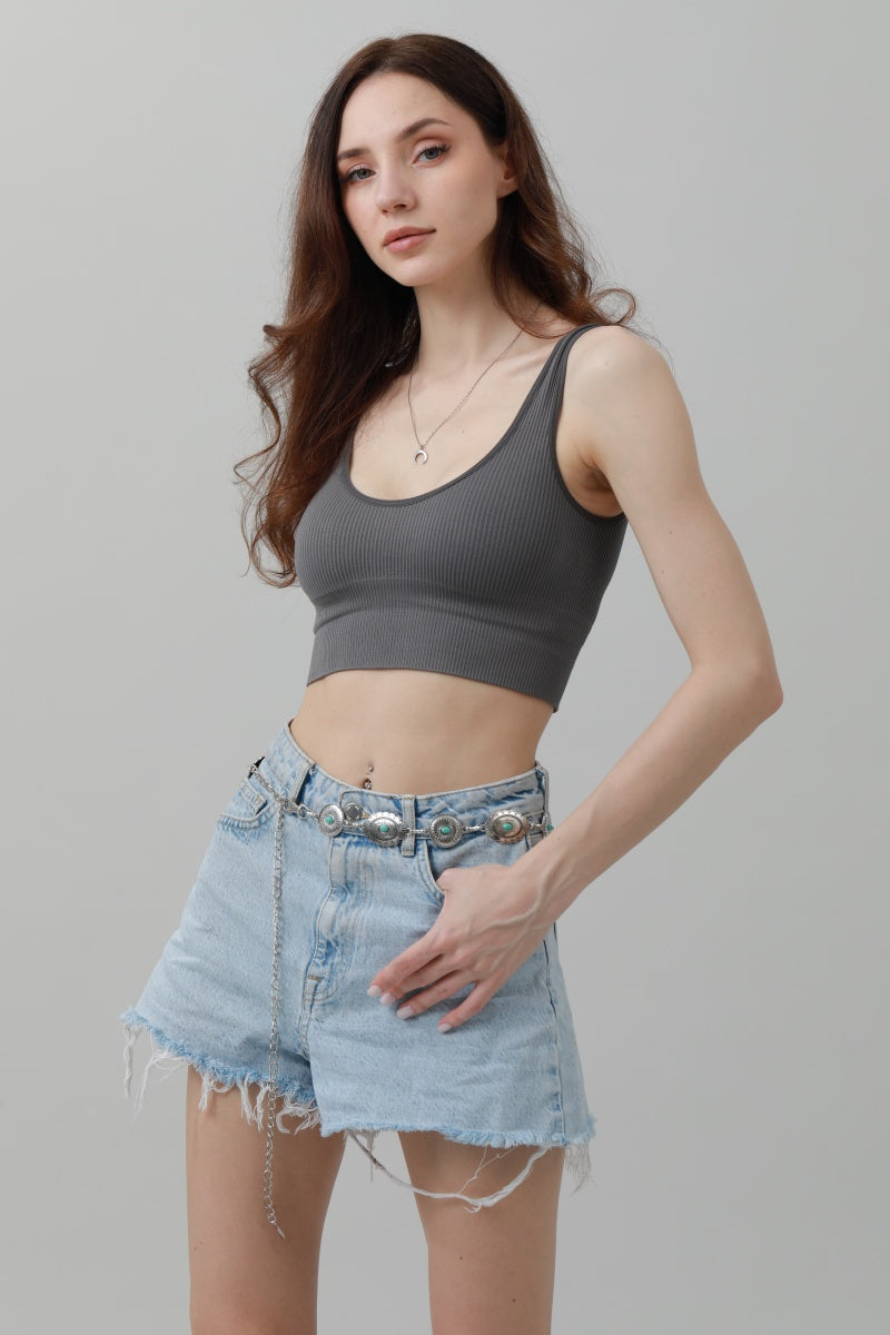 Bohemian Turquoise Waist Chain – Geometric Link Belt💎 Leto Collection