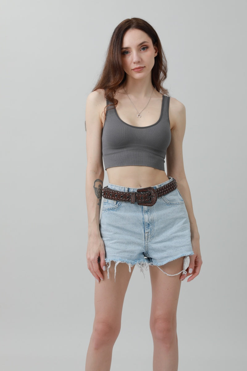 Rhinestone & Rivet Studded Belt – Glam Western Sparkle ✨🤠 Leto Collection