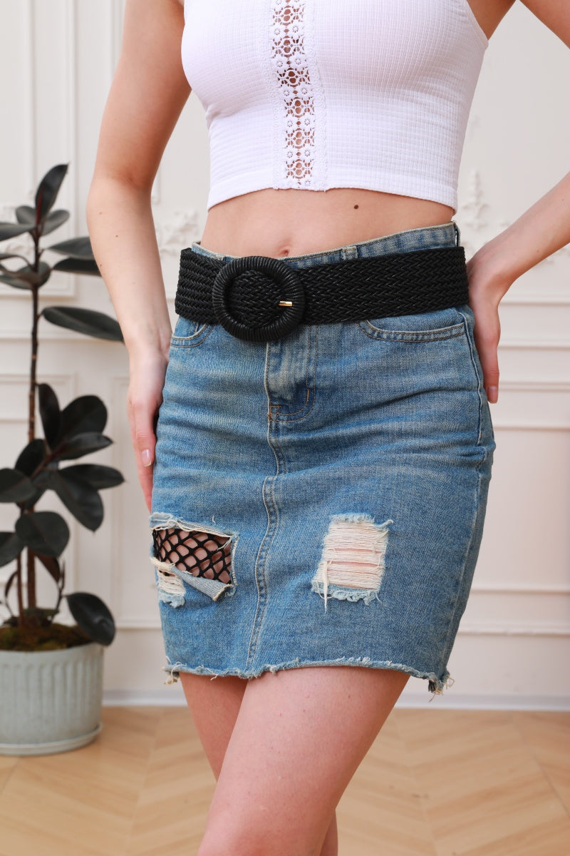 Handwoven Bohemian Waxed Cord Braided Belt Leto Collection