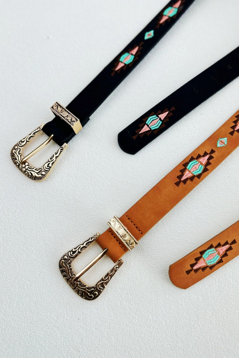 Wanderlust: Vintage Boho Ethnic Pattern Buckle Belt Leto Collection