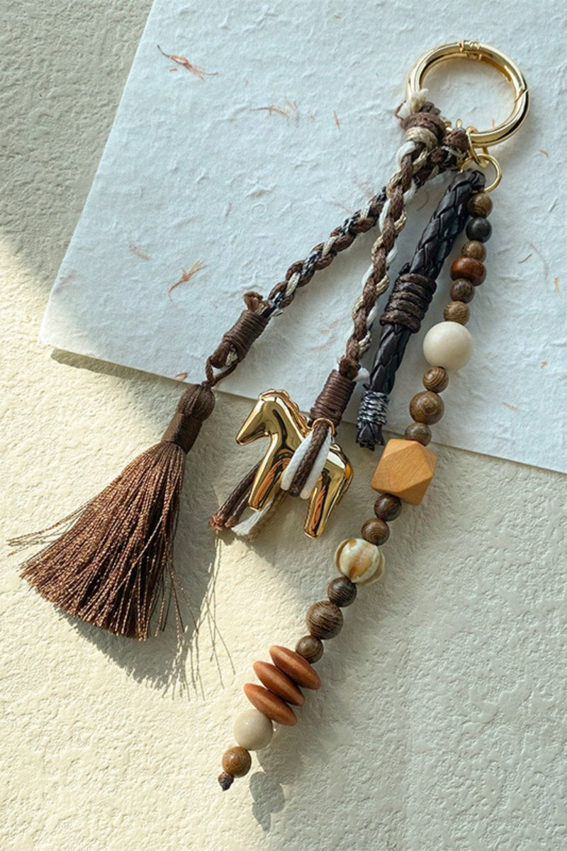 Elegant Golden Carousel Bag Charm – Chic Multi-Use Pendant ✨🎡 Leto Collection