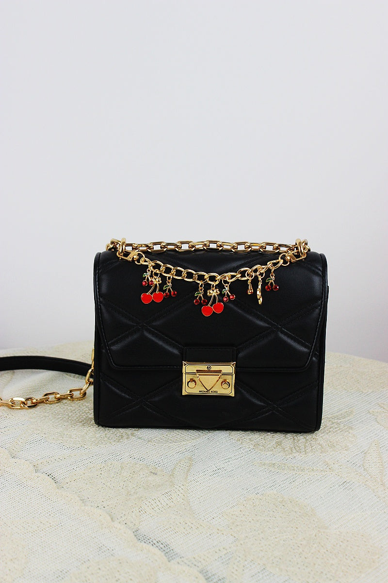 Cherry Charm Crossbody Strap – Adjustable Chain Bag Handle 🍒⛓️ Leto Collection