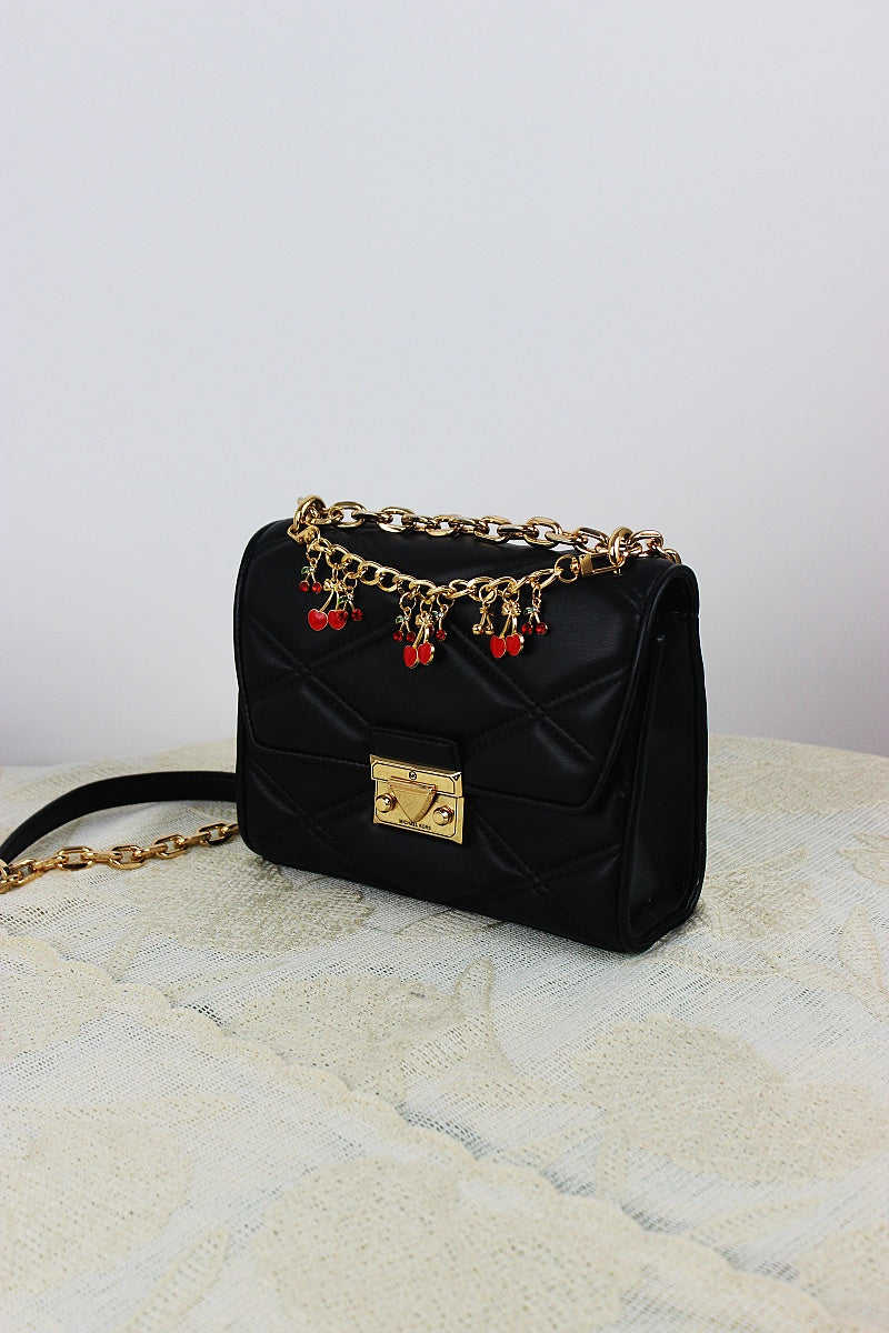 Cherry Charm Crossbody Strap – Adjustable Chain Bag Handle 🍒⛓️ Leto Collection
