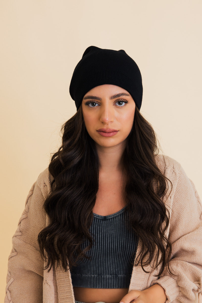 Cozy Up Trendy Chunky Knit Slouch Beanie Leto Collection