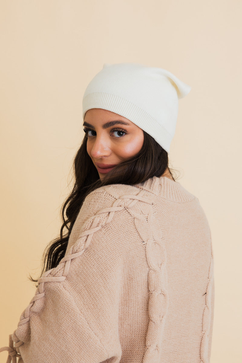 Cozy Up Trendy Chunky Knit Slouch Beanie Leto Collection