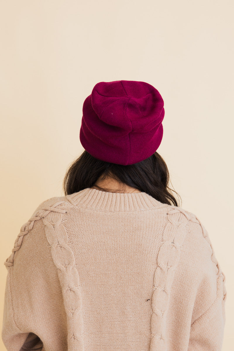 Cozy Up Trendy Chunky Knit Slouch Beanie Leto Collection