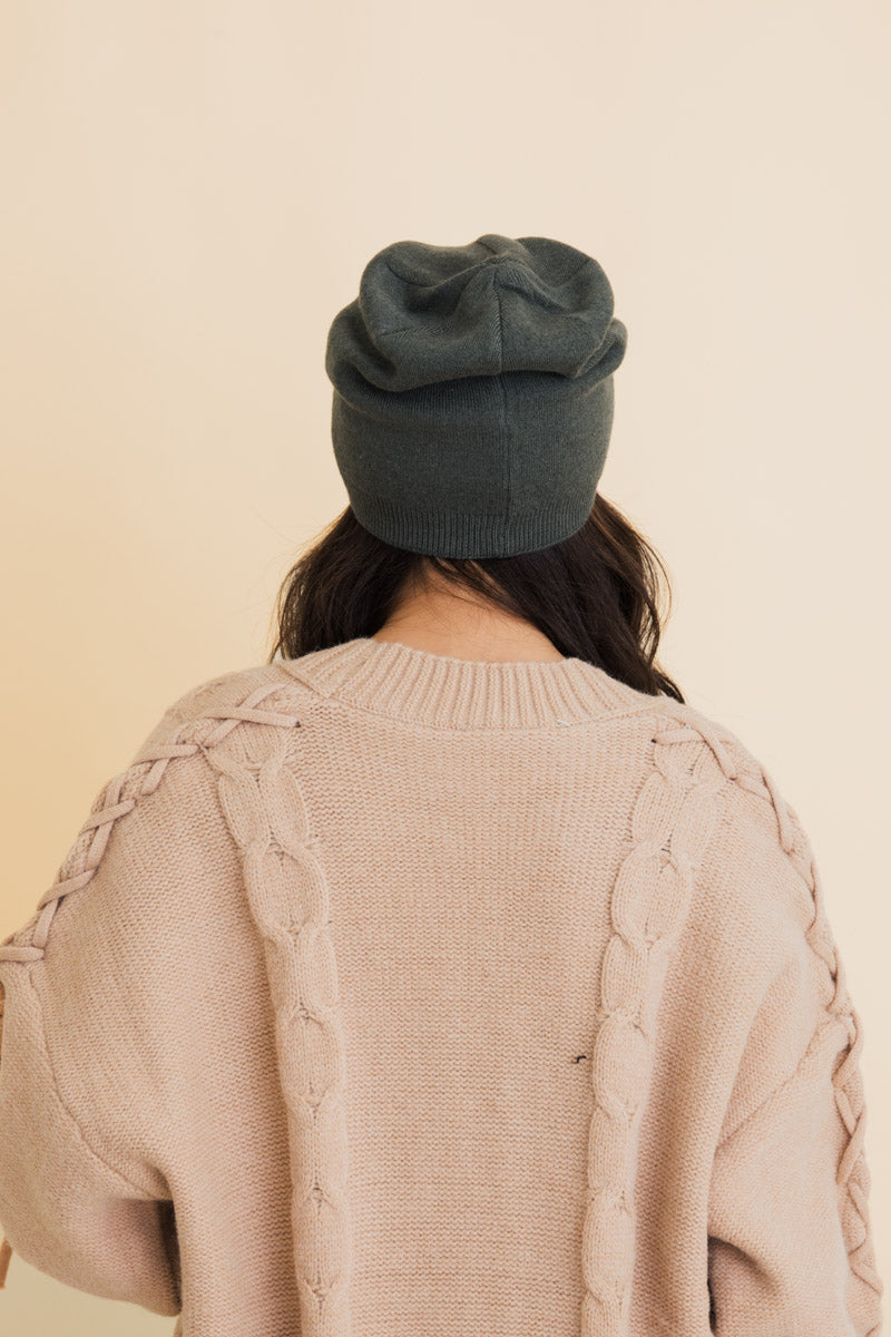 Cozy Up Trendy Chunky Knit Slouch Beanie Leto Collection