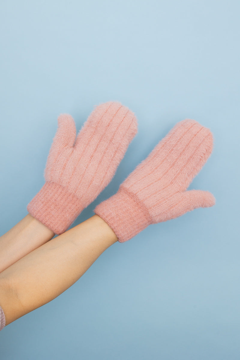 Plush Pastel Fuzzy Winter Mittens 🧤 Leto Collection