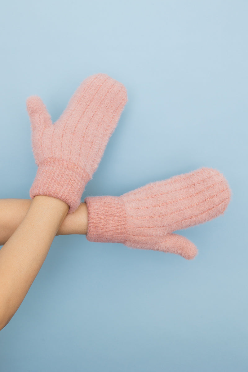 Plush Pastel Fuzzy Winter Mittens 🧤 Leto Collection