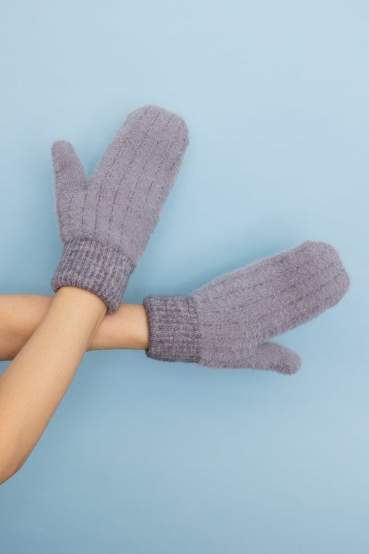 Plush Pastel Fuzzy Winter Mittens 🧤 Leto Collection