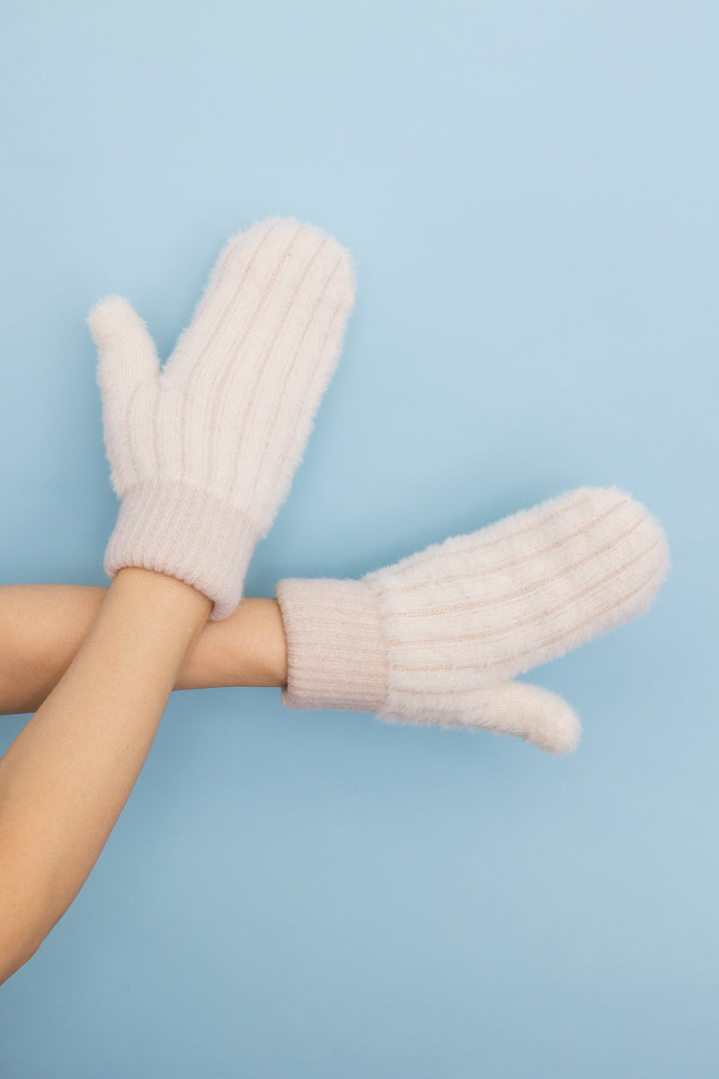 Plush Pastel Fuzzy Winter Mittens 🧤 Leto Collection