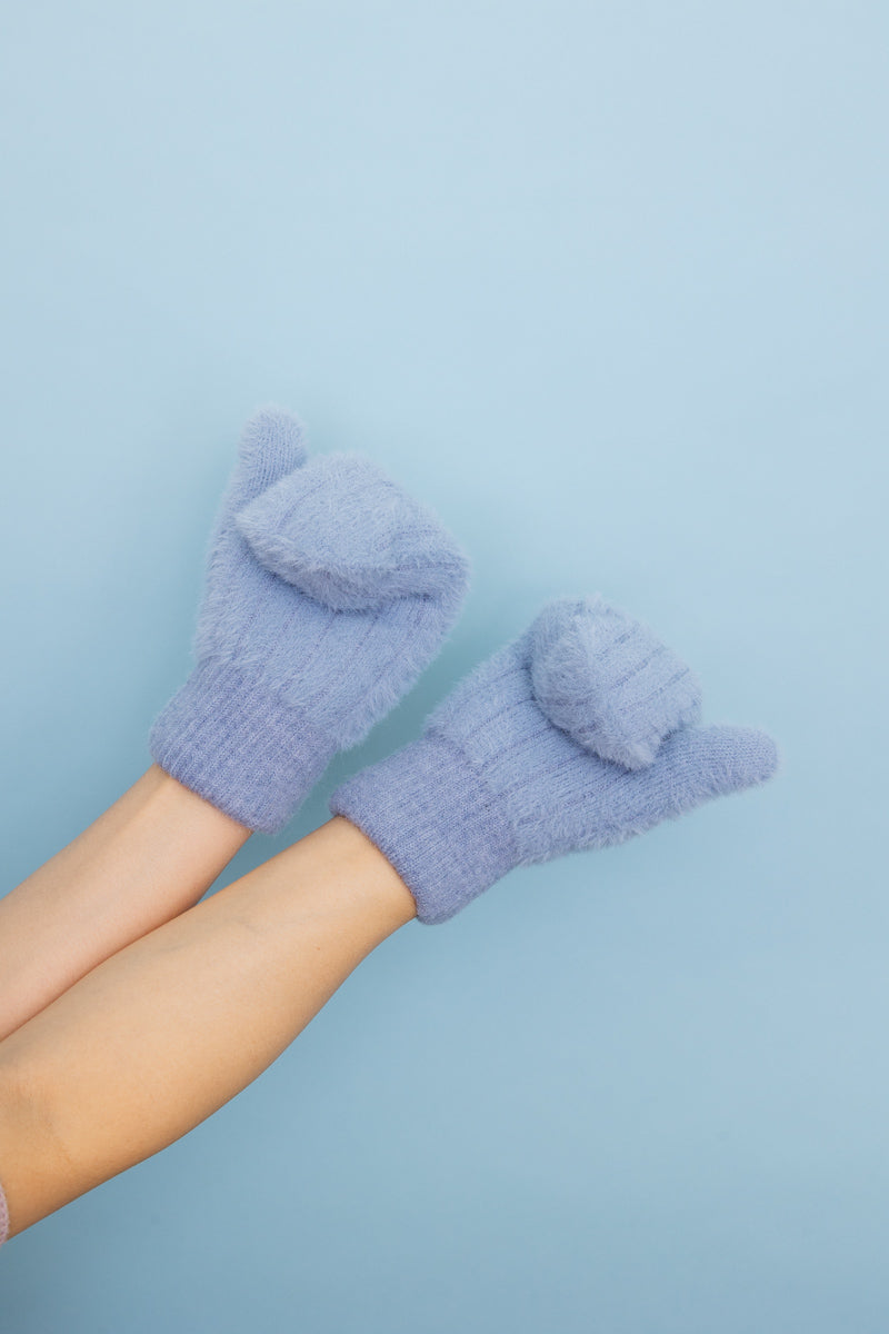 Plush Pastel Fuzzy Winter Mittens 🧤 Leto Collection