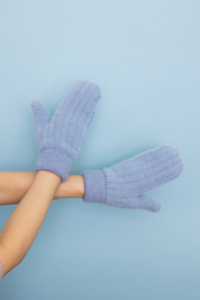Plush Pastel Fuzzy Winter Mittens 🧤 Leto Collection