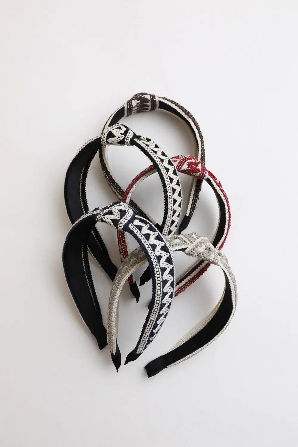 Embroidered Stitch Boho Knot Headband Leto Collection