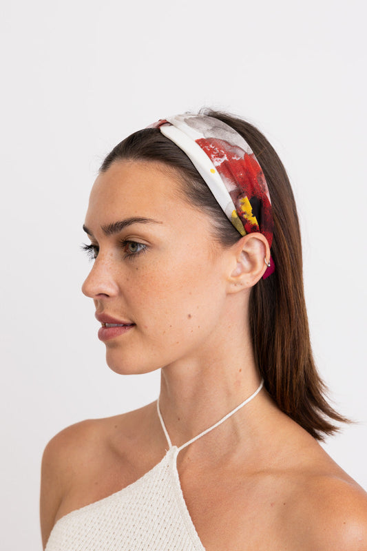 Cosmic Marbled Tie Dye Chiffon Headband Leto Collection