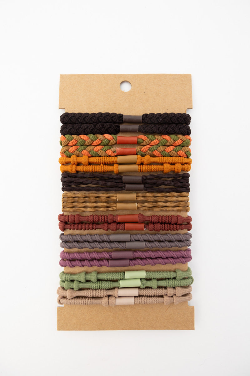 Braided Hair Tie Bracelets – Stackable Boho Set 🌿✨ Leto Collection