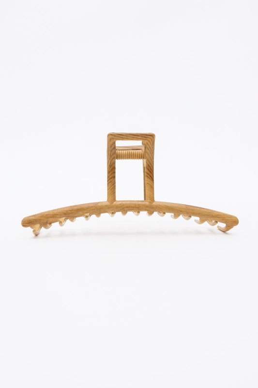 Retro Wood Grain Metal Hair Claw Clip Leto Collection
