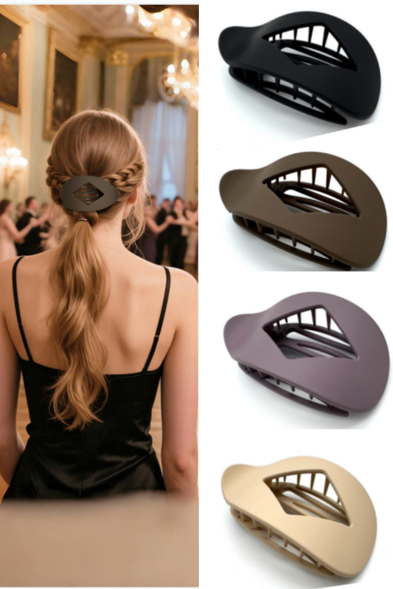 Matte ABS Hair Claw – Non-Slip Minimalist Clip ✨📎 Leto Collection
