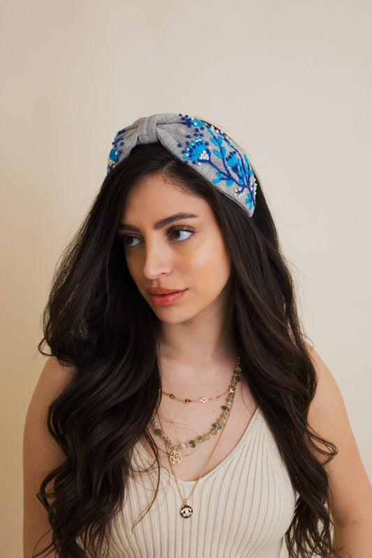 Blossom Embroidered Headband Leto Collection