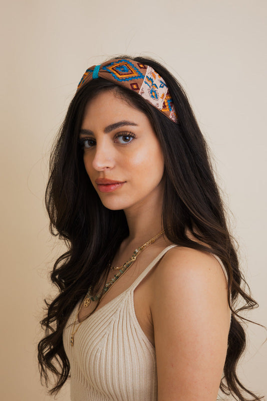 Charm Beaded Embroidered Headband Leto Collection