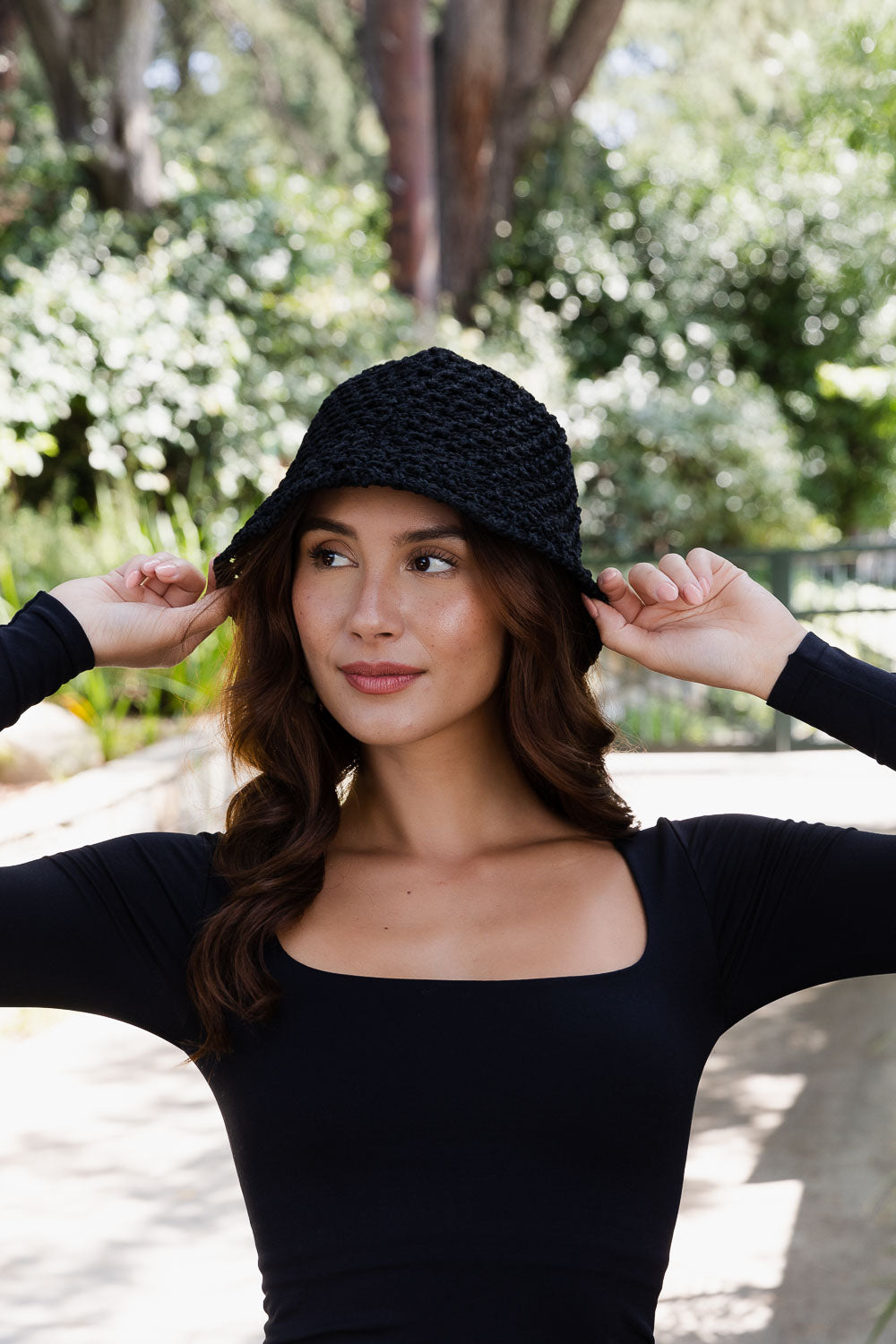 Handwoven Crochet Bucket Hat – Boho Twisted Design 🌿🧶 Leto Collection