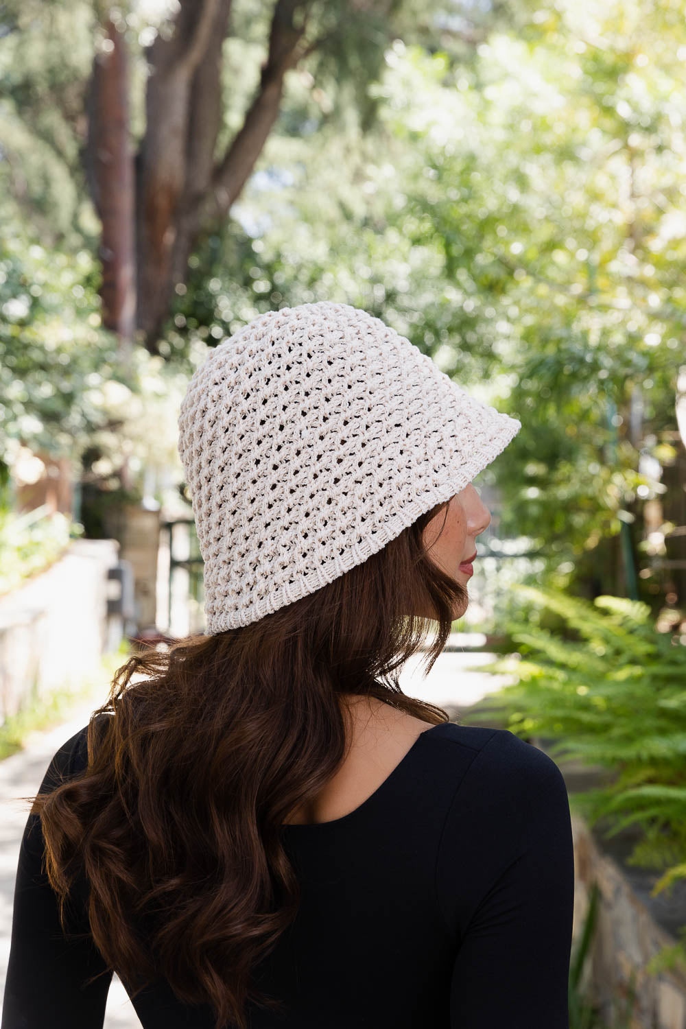 Handwoven Crochet Bucket Hat – Boho Twisted Design 🌿🧶 Leto Collection