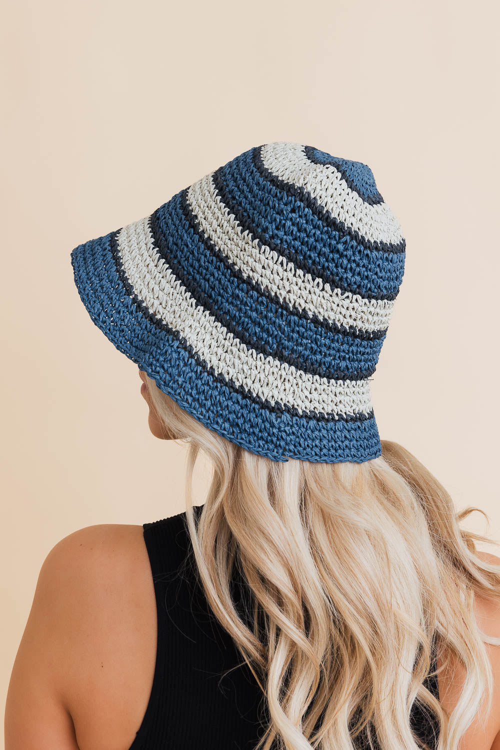 Woven Wonders Striped Sun Weave Hat Leto Collection