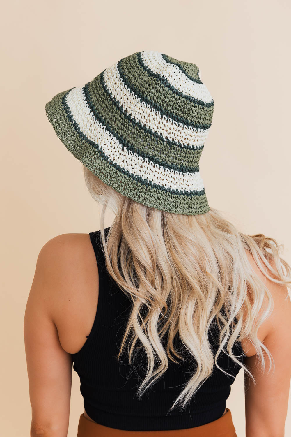 Woven Wonders Striped Sun Weave Hat Leto Collection