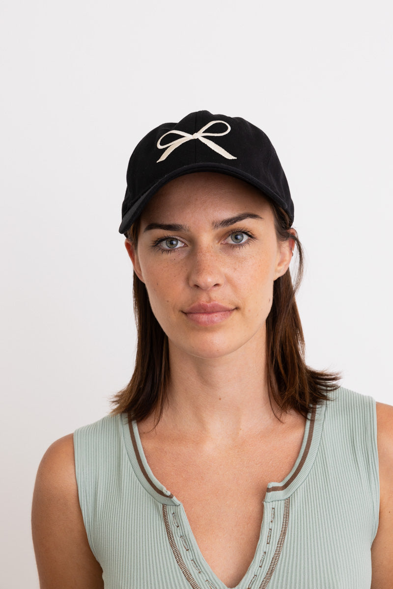 Bow Ribbon Embroidered Baseball Cap🎀⚾️ Leto Collection