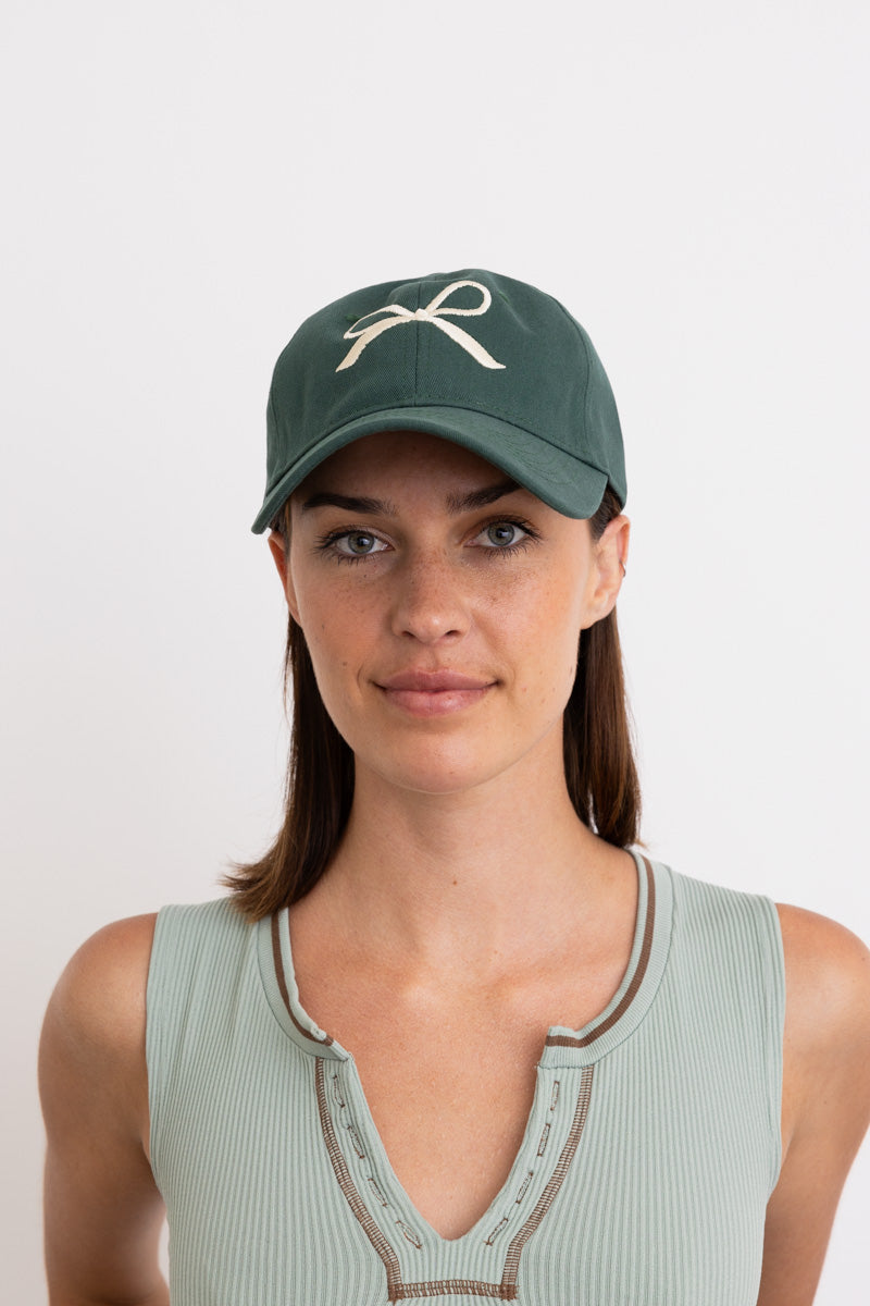 Bow Ribbon Embroidered Baseball Cap🎀⚾️ Leto Collection