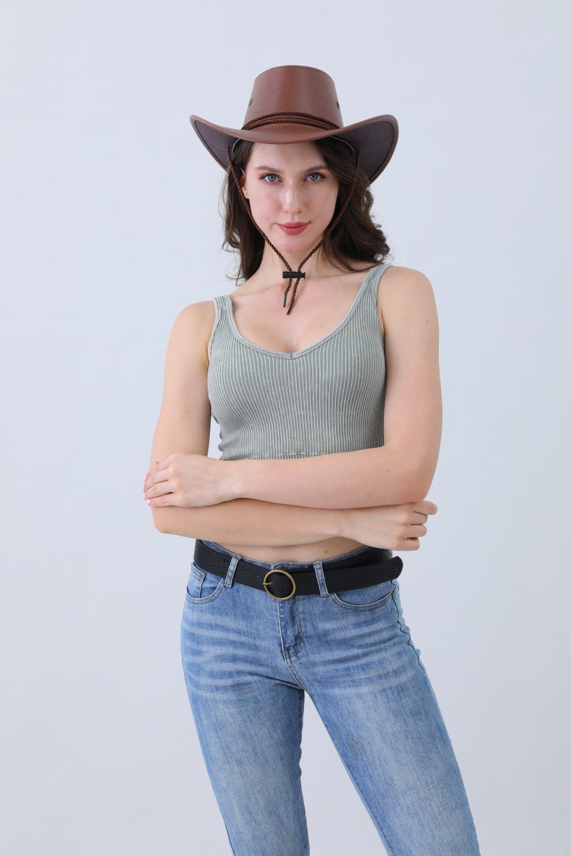 Classic Adjustable Cowboy Hat – Timeless Fit, Modern Comfort🤠☀️ Leto Collection