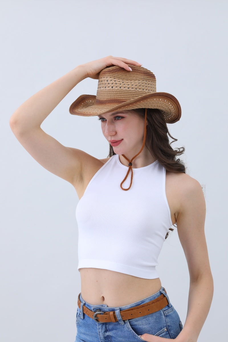 Breathable Braided Cowboy Hat – Earthy & Sun-Ready🌞🤠 Leto Collection