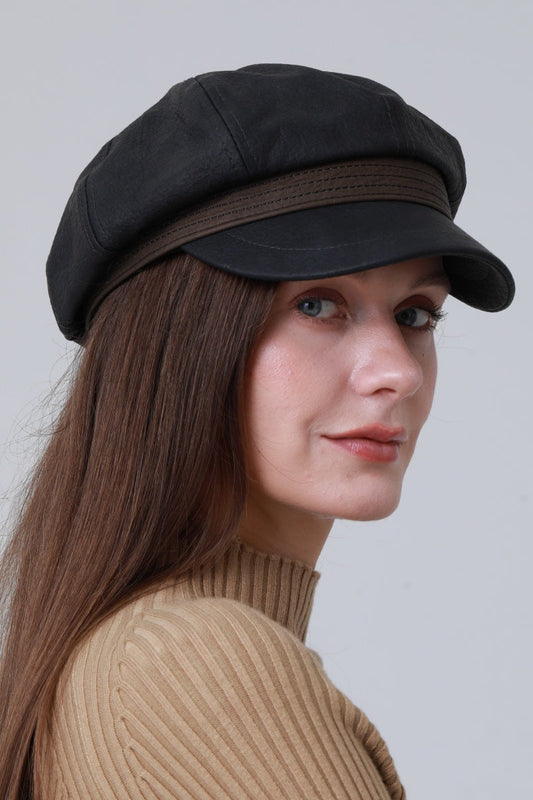 Vintage Military Officer Cap – Classic Lieutenant Style Leto Collection