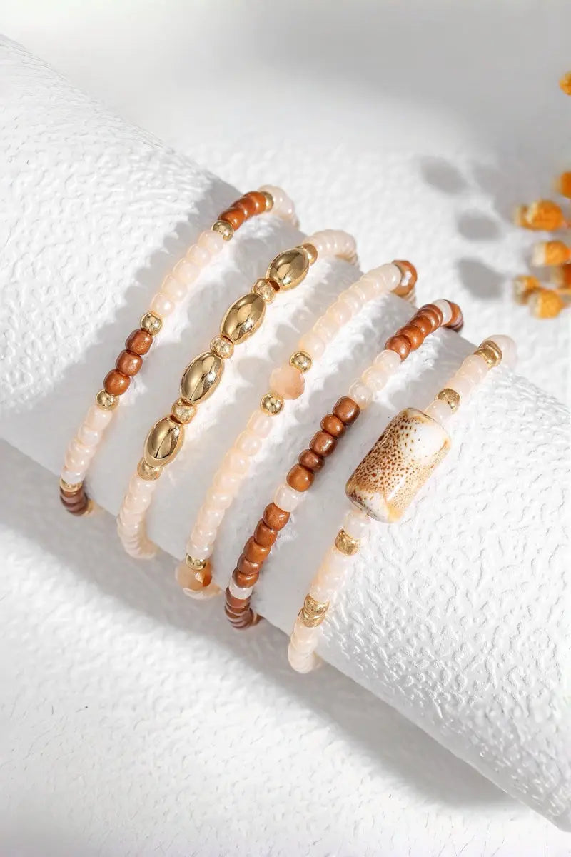 Boho Stackable Multi‑Layer Seed Bead Women Bracelets Leto Collection