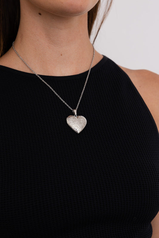 Love Me Heart Heart Locket Necklace💞 Boho Clothing and Accessories