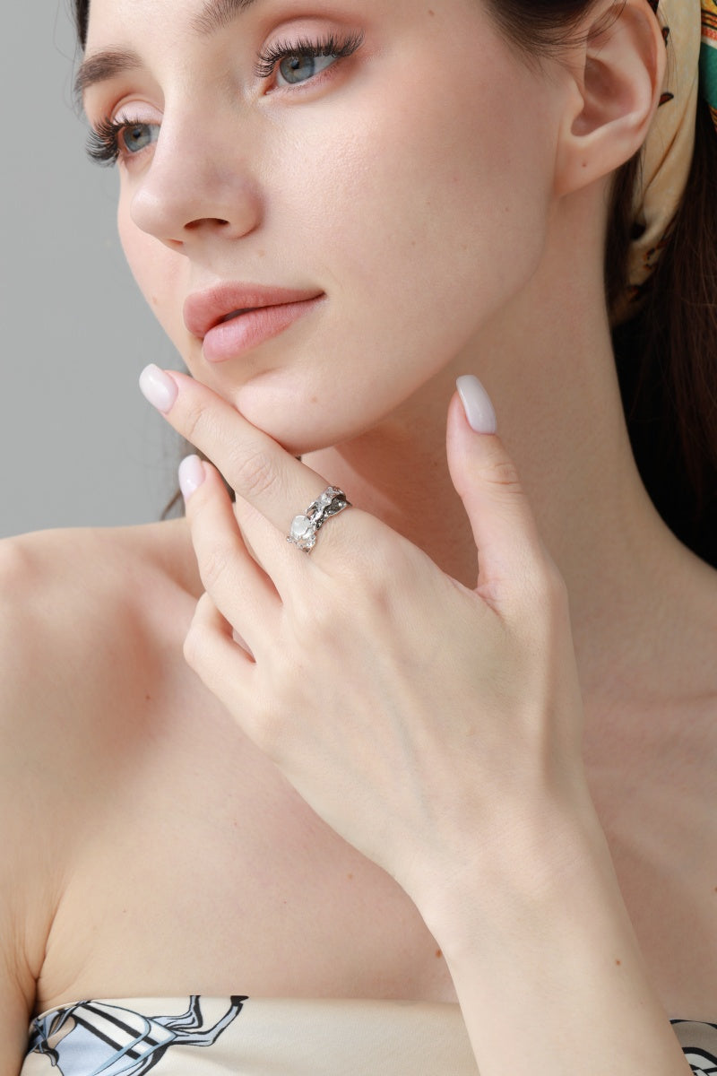 Celestial Sun Nugget Rings – Matching Couple Jewelry 🌞 Leto Collection