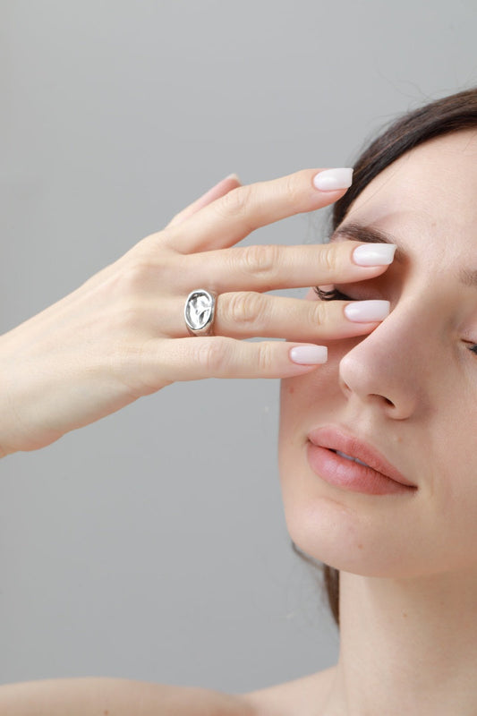 Architectural Knuckle Ring – Minimalist Open-Band Design ✨⛓️ Leto Collection