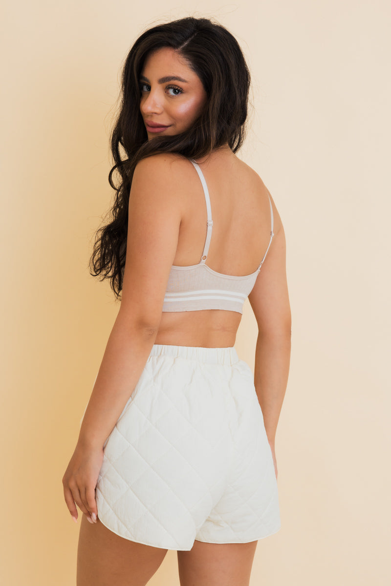 Sporty Vintage Ribbed Ultra Comfy Bralette Leto Collection