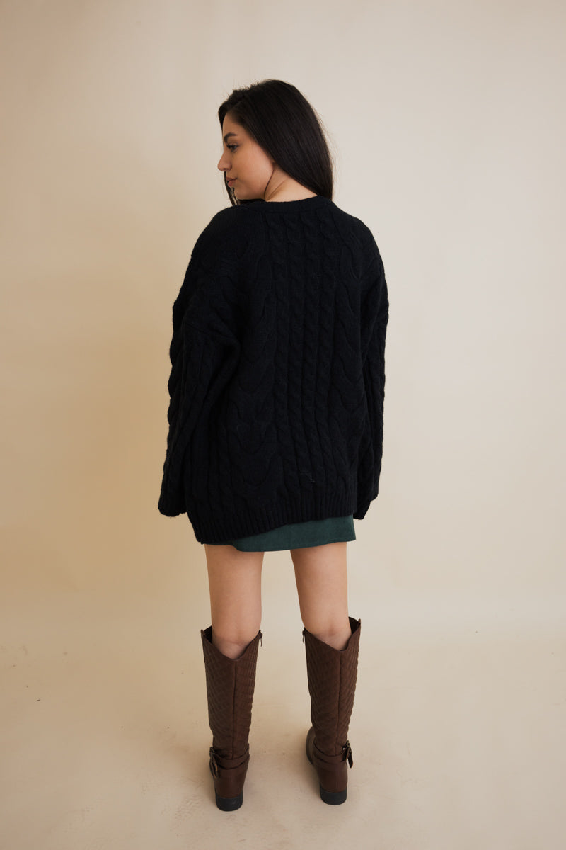 Dreamy Days Cable Knit Open Cardigan Leto Collection