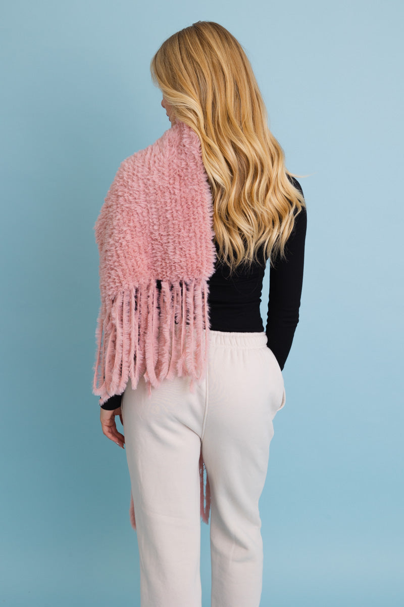Ultra Soft Boucle Fringe Blanket Scarf Leto Collection