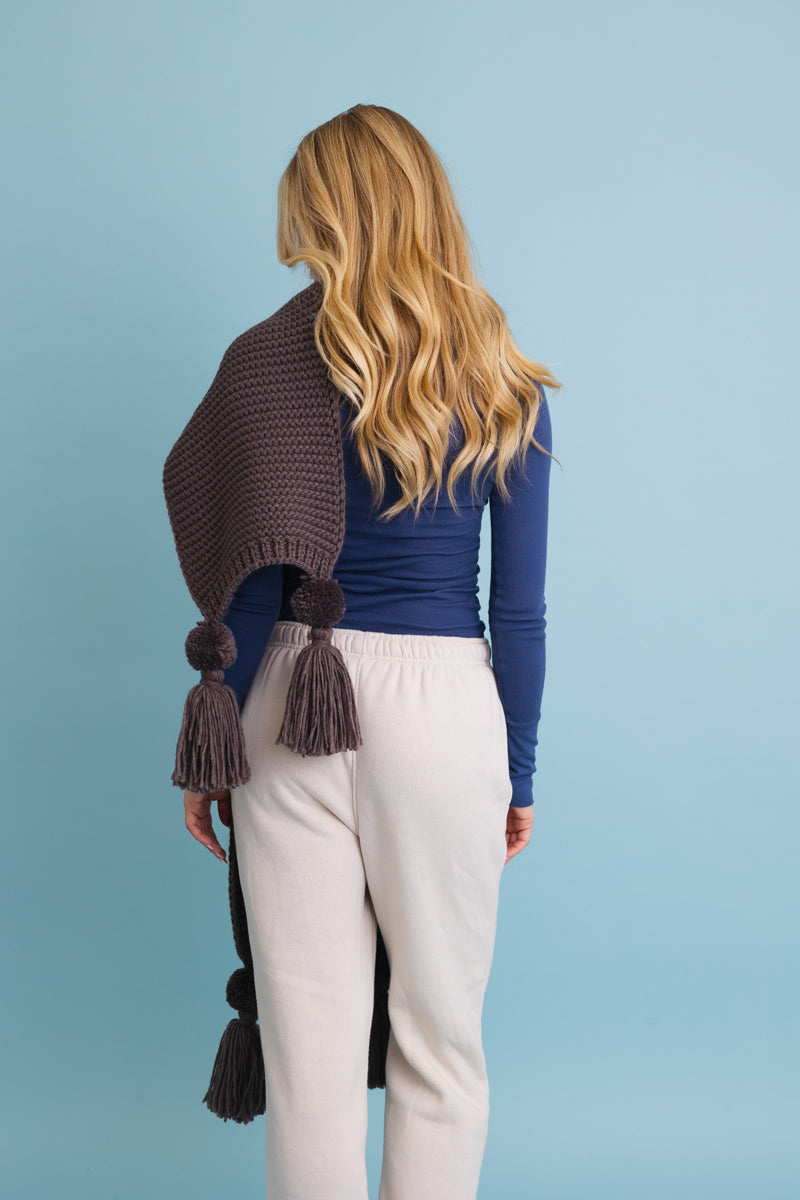 Warm Embrace Knit Scarf with Poms 🧣 Leto Collection