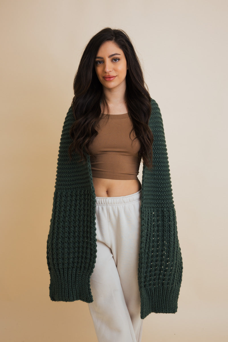 Waffle Weave Cozy Edge Scarf Leto Collection