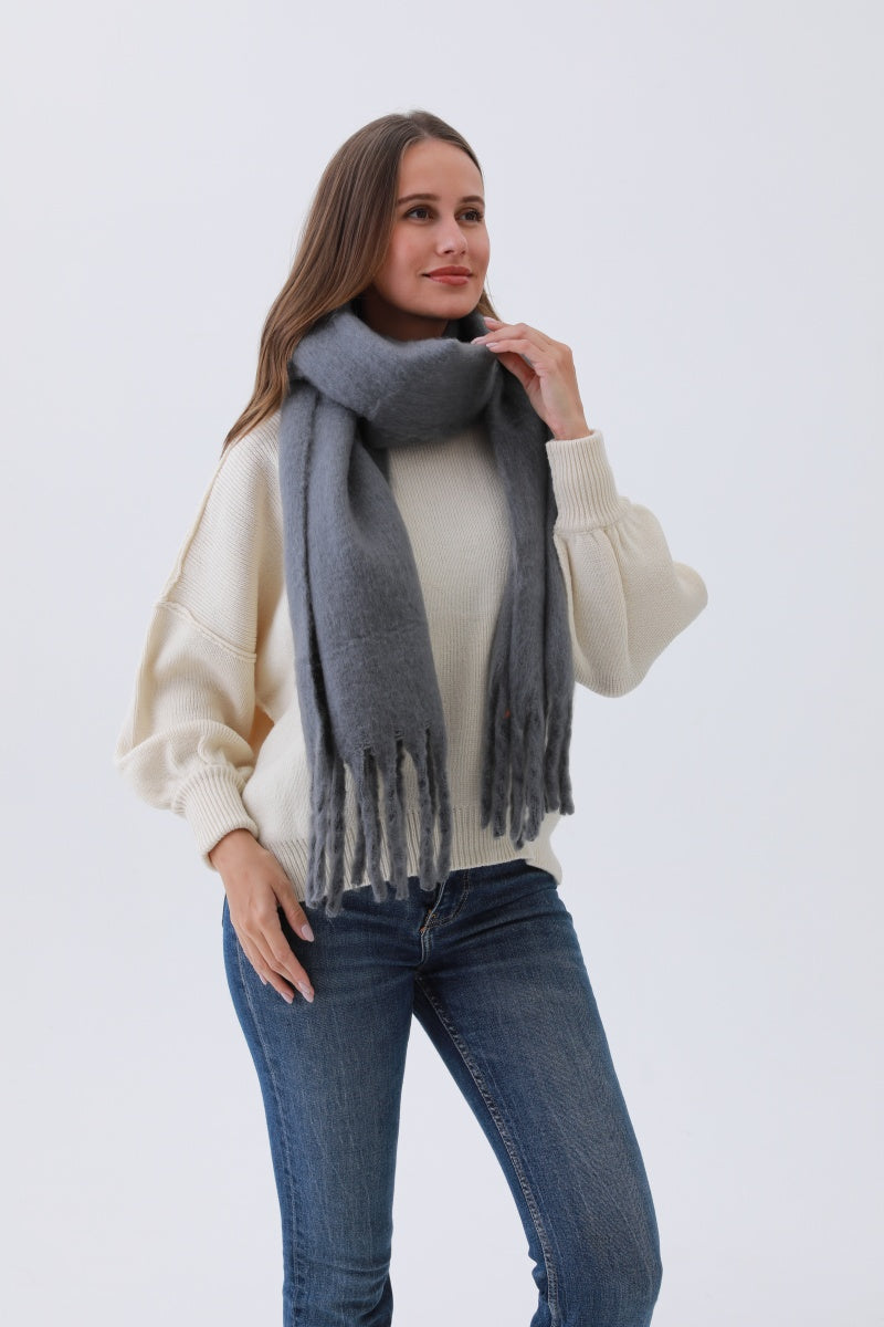 Classic Tassel Knit Scarf – Bestselling Winter Essential❄️✨ Leto Collection